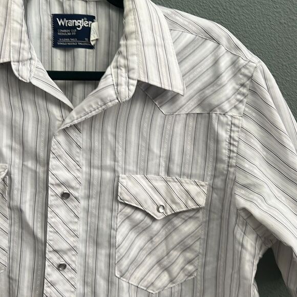 Vintage western Wrangler Button Down Shirt Sz 16 - Picture 6 of 7
